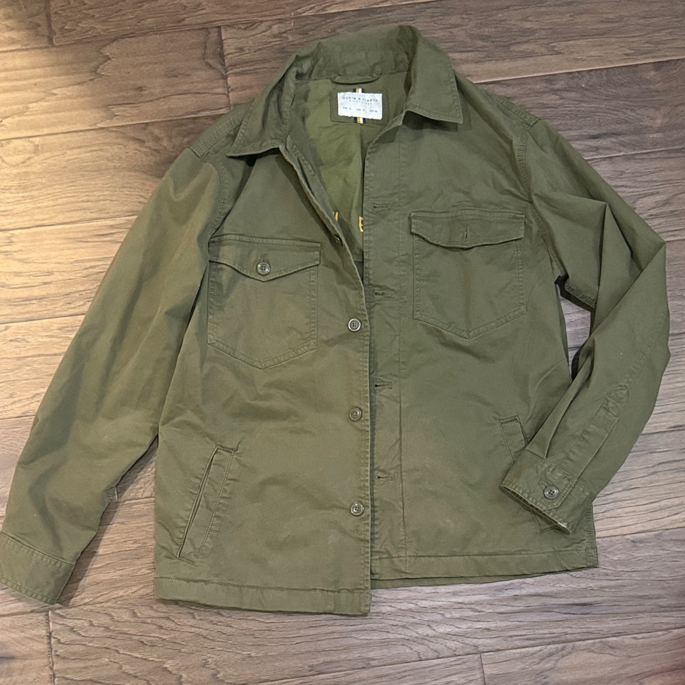 Denim & Flower Olive Green Jacket